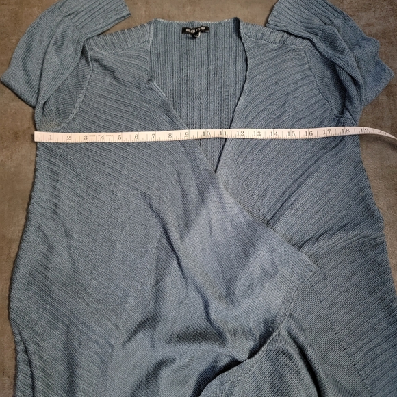 Eileen Fisher Drape Cardigan, Linen Silk, Blue, Women's Size XS - Picture 8 of 10